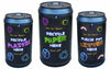 Blackboard recycling bins with paper, plastics and litter images