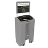 Black-lidded EnviroGo bin labeled for general waste with a wide top aperture.