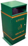 Flat Top Outdoor Litter Bin - 80 Litre