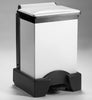 All plastic 45 litre plastic sackholder with a white lid and body