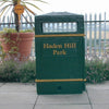 Glass Fibre Slim Outdoor Litter Bin - 98 Litre
