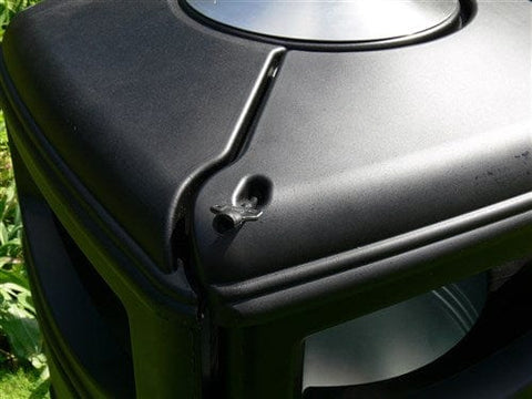 Heritage Square Hooded Outdoor Litter Bin - 110 Litre