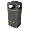 Heritage Square Hooded Outdoor Litter Bin - 110 Litre