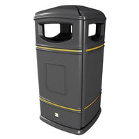 Heritage Square Hooded Outdoor Litter Bin - 115 Litre