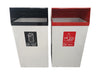 Metal Hooded Colour Coded Recycling Bins - 60 & 80 Litre Available