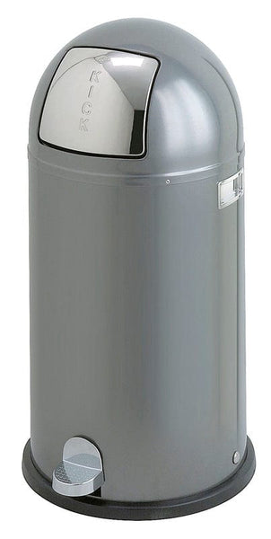 Wesco branded 40 litre pedal bin with stainless steel flap, pedal and side handles