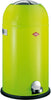 Lime Wesco pedal bin with black protective base, complete with chrome pedal