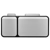 Stainless steel pedal bin top of 