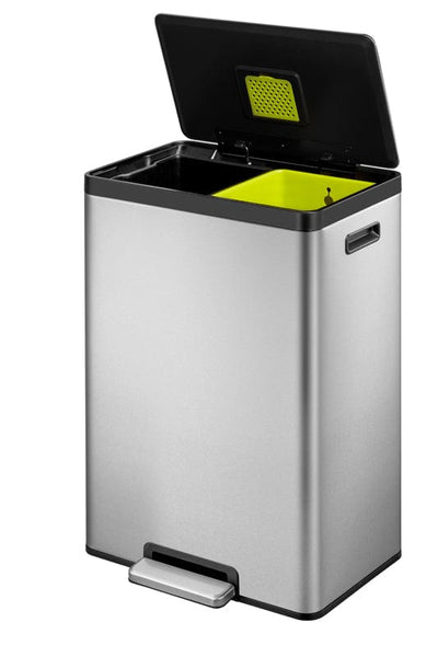 Image showing EcoCasa Recycling Bin with a stay-open function lid for easy emptying.