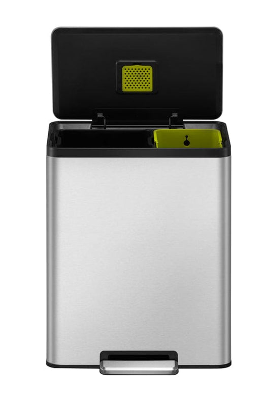 EcoCasa II Recycling Bin featuring its two removable internal compartments with 24L & 36L capacities.
