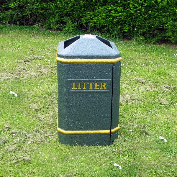 Semi-Open Top Litter Bin - 112 Litre