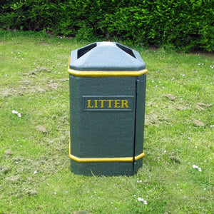 Semi-Open Top Litter Bin - 112 Litre
