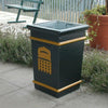  77 Litre GFC Open Top Litter Bin with removable Galvanised steel liner