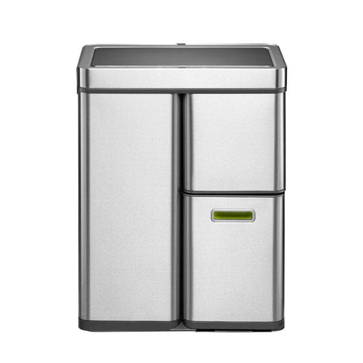 Mirage Stack 3 Compartment Sensor Bin - 60 Litre