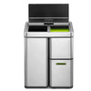 Mirage Stack 3 Compartment Sensor Bin - 60 Litre