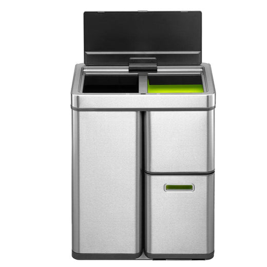Mirage Stack 3 Compartment Sensor Bin - 60 Litre