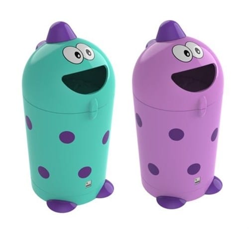 120 Litre Fun Monster Buddy Bin, weather resistant  suitable for either indoor or external use.