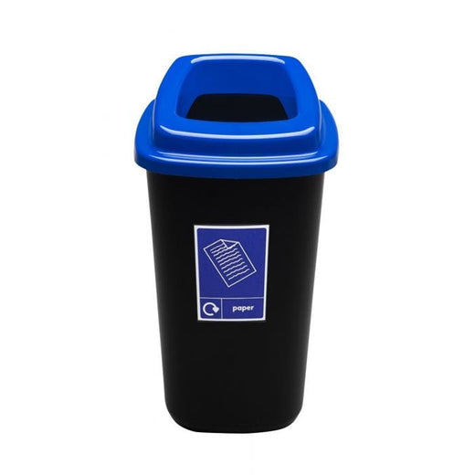 45 Litre Recycling Bin with a blue open top lid labeled for paper waste.