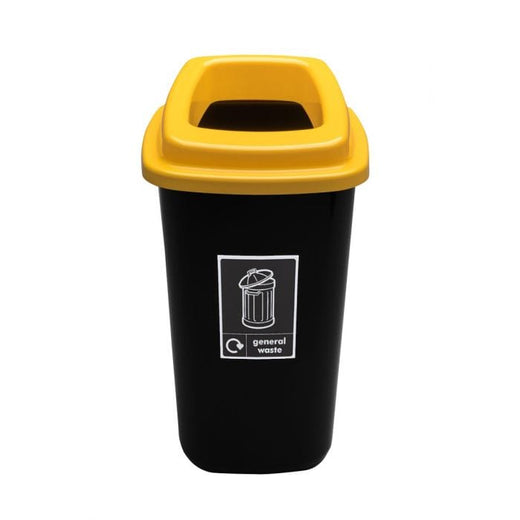 45 Litre Recycling Bin with a yellow open top lid labeled for general waste.
