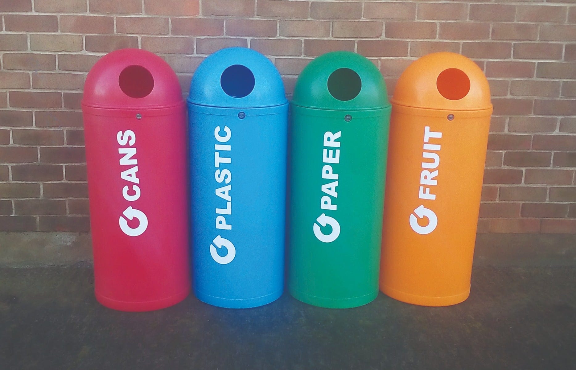 Coloured Slimline Classic Recycling Bin 52 Litres