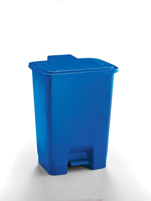 30 Litre pedal operated step bin in blue