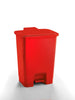 30 Litre pedal operated step bin in red