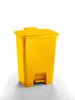 30 Litre pedal operated step bin in yellow