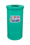Brightly Coloured Popular Litter Bin - 70 Litre