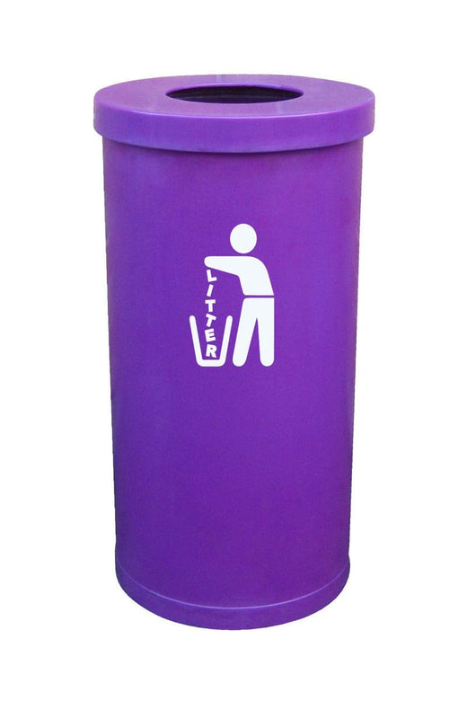 Brightly Coloured Popular Litter Bin - 70 Litre