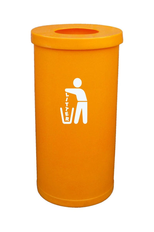 Brightly Coloured Popular Litter Bin - 70 Litre