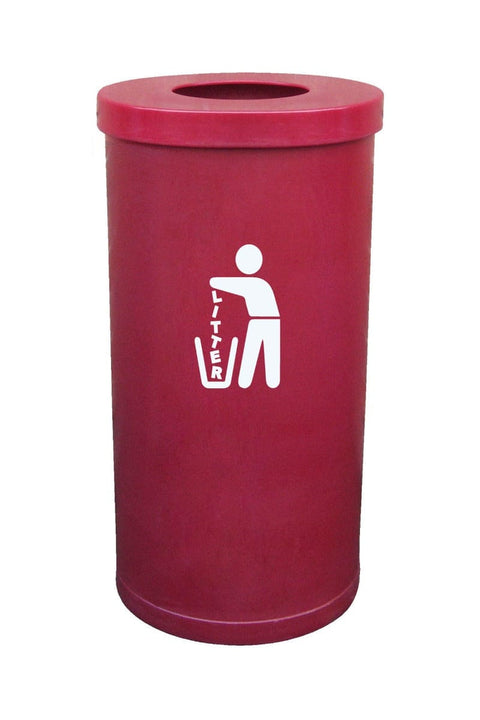 Brightly Coloured Popular Litter Bin - 70 Litre