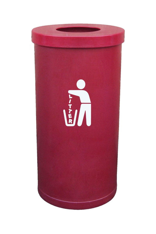 Brightly Coloured Popular Litter Bin - 70 Litre