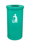 Brightly Coloured Popular Litter Bin - 70 Litre