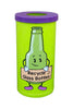 Lime green body with purple lid, internal recycking bin with novelty glass iconography