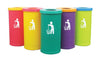 Made to Order 70 Litre Mix and Match Colorful Popular Cylindrical Litter Bins 