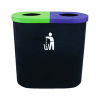 Popular Twin Litter Bin - 140 Litre