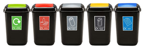 Plastic Push Lid 45 litre Recycling Bin