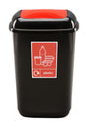 Plastic Push Lid 45 litre Recycling Bin