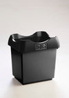 Open Top Recycling Bin with Coloured Lids and Stickers - 30 Litre