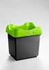 Open Top Recycling Bin with Coloured Lids and Stickers - 30 Litre