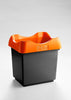 Open Top Recycling Bin with Coloured Lids and Stickers - 30 Litre