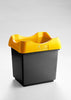 Open Top Recycling Bin with Coloured Lids and Stickers - 30 Litre