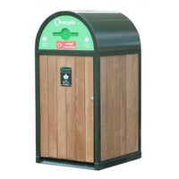 Royal Parks Unit Outdoor Recycling Bin - 120 Litre