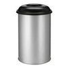 Extra large 200 litre capacity self extinguishing waste paper bin.  Large removable black lid