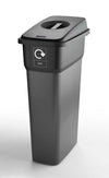 Slim Profile Coloured Recycling Bin - 55 Litre