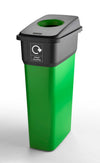 Slim Profile Coloured Recycling Bin - 55 Litre