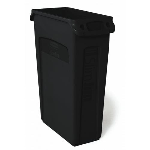 Black slim jim container without lid, complete with handles