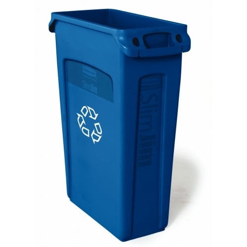 Slim Jim Waste Container with Venting Channels - 87 Litre