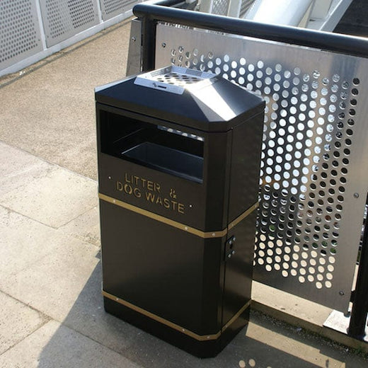 Heavy Duty Outdoor Slimline Bin - 90 Litres