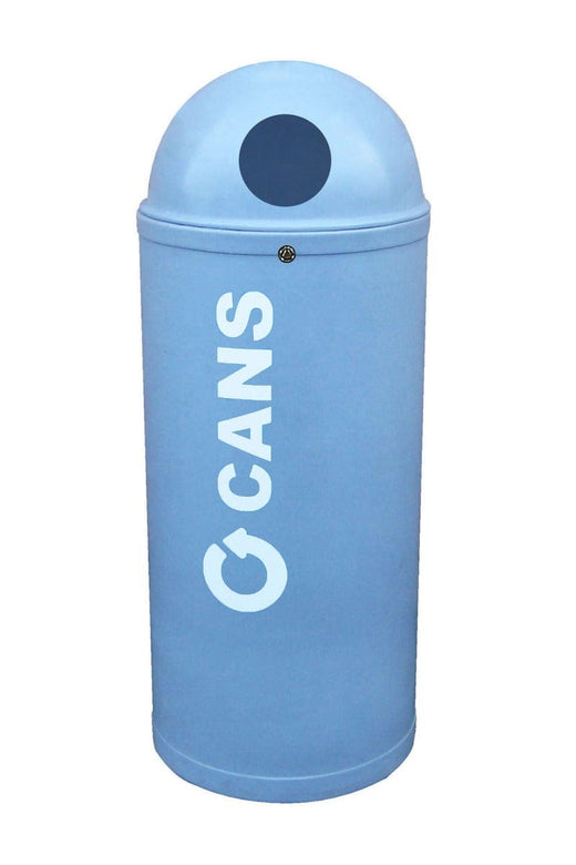 Polyethylene shell slimline bin with body sticker label cans.
